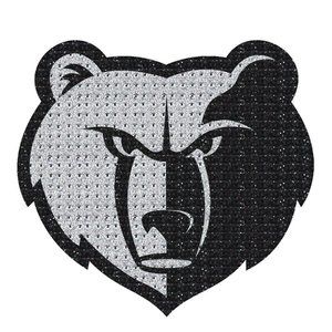 NBA Memphis Grizzlies Bling Emblem Adhesive Decal